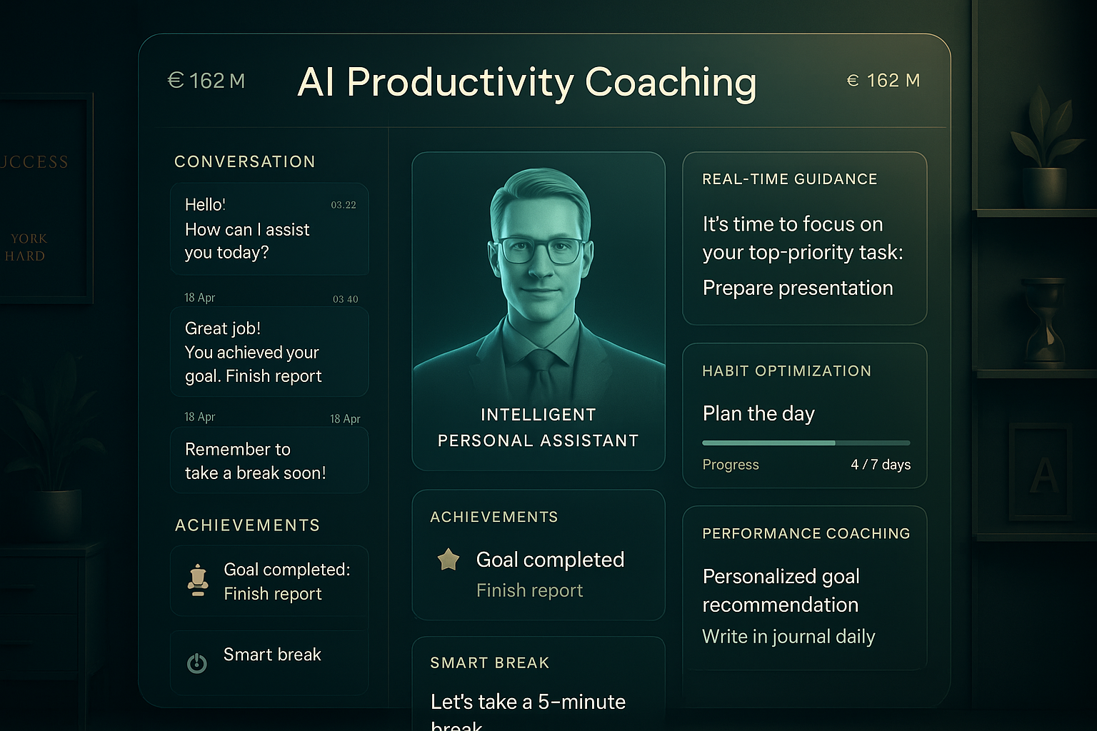 Pipstario AI Coach Interface