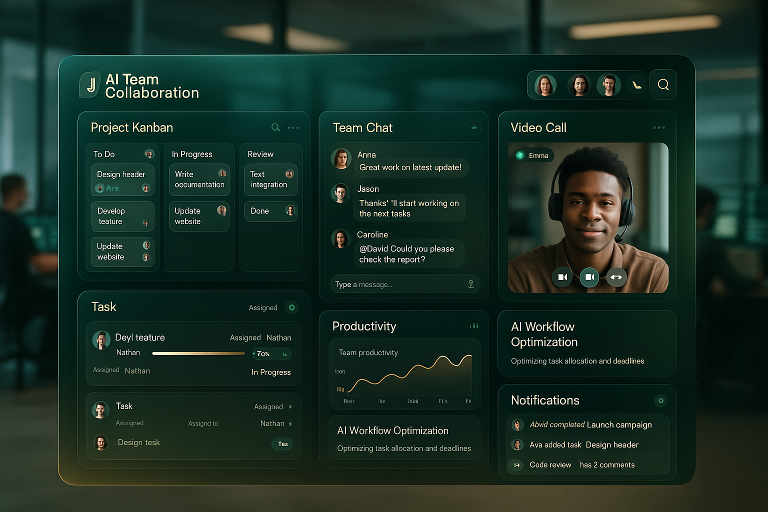 Pipstario Teams Interface