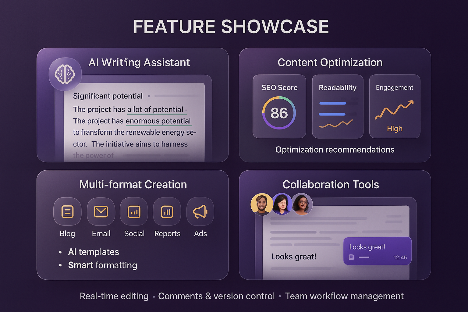 Pipstario Writer Features
